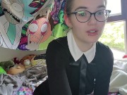 Roleplay: Religious School Girl Smokes and Shows You Her Strange Dildo - Izzy Hellbourne 4/16