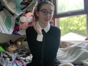 Roleplay: Religious School Girl Smokes and Shows You Her Strange Dildo - Izzy Hellbourne 6/16