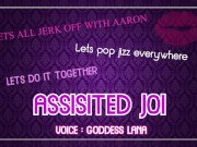 Assisted Masturbation Lets all jerk off with Aaron and pop jizz everywhere JOI