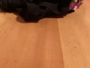 Vacuum sucks up shirt! 