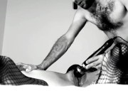 Tied up fucked hard - pussy torture, squirt, fisting, rough fuck, and big load onto her pussy 5/16