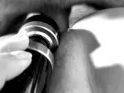 Tied up fucked hard - pussy torture, squirt, fisting, rough fuck, and big load onto her pussy 9/16