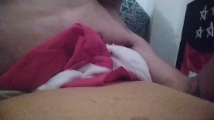 Quick handjob & good cum in my stepbrother's room