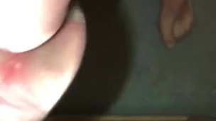 Hydrating myself first thing in the morning by swallowing a spoonful of my cum after jerking off