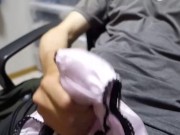 ななちゃん（18）ロリ可愛い女子大生のパンツのクロッチに擦り付け大量射精 - Screenshot 5 of 16 - Hentai