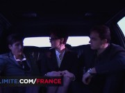 Threesome with the boss in a limo 2/16