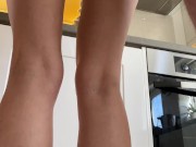 Skinny tight teen enjoying stepdad huge cock in her pussy