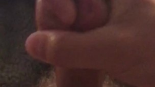 Morning male jerk off in robe with POV cumshot 
