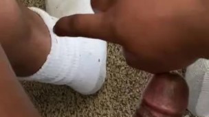 Sock strip to me beating my BBC