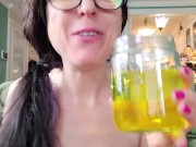 Swishing My Hot Golden Piss 9/16