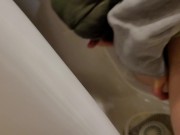 Sneaky SluT Uses UrinaL 11/16
