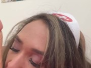 Enfermera culona y tetuda con un dildo grande  5/16