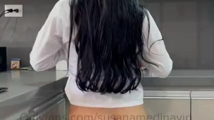 Susana Medina Naked In The Kitchen