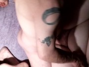 Jacking off in her pussy 10/16