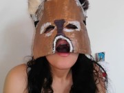 Escandalosa mujer enmascarada se masturba 👺😈🍆 13/16