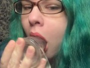 Dreamy Dryad Throats Clear Dildo