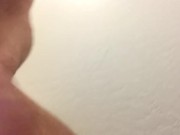 Morning masturbation and cum shot