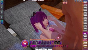 Cute Catgirl Takes Multiple Cumshots - Succubus Cafe - Intro Ep.1