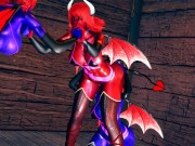 Red VS Blue Succubus lesbian Foursome 12/16