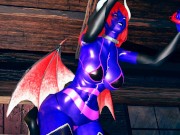 Red VS Blue Succubus lesbian Foursome 13/16