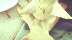 Furry Yaoi - POV 2 Foxes Blowjob and Fucked