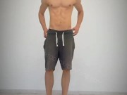 🤤Strip Tease Horny European Male Model. Big cock. Fit Muscle Stud - PART 1 -🤤