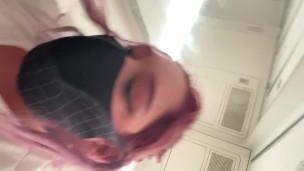 Busty teen joins mile high club 