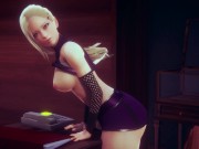 3D HENTAI Ino Yamanaka rubs her pussy on the table 15/16