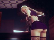 3D HENTAI Ino Yamanaka rubs her pussy on the table 3/16