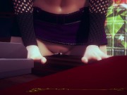 3D HENTAI Ino Yamanaka rubs her pussy on the table 6/16