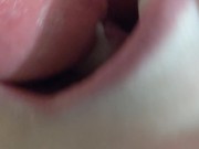 Neighbor's wife was gone so I let him cum in my mouth 16/16