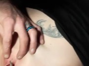 My cowboy piercing my hood while I smoke  16/16