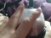 Cristina Cielo tries hard pussy pumping and vibrating anal beads 10/16