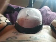 Cristina Cielo tries hard pussy pumping and vibrating anal beads 9/16