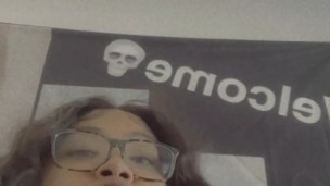 Titty fuck sample and sucking dildo