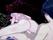 Girlfriend bounces up and down on a cock on stage - Friday Night Funkin Hentai. 6/16