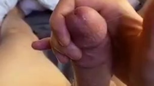 Leaking precum and a fountain cumshot