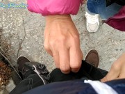 Blonde Hungry For a Taste of Her Man's Pee Holding Cock 1/16