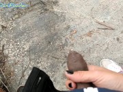 Blonde Hungry For a Taste of Her Man's Pee Holding Cock 13/16