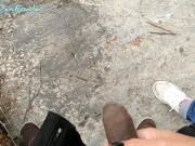 Blonde Hungry For a Taste of Her Man's Pee Holding Cock 15/16