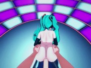Hatsune Miku gets doggystyle fucked on stage (POV Hentai) 7/16