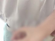 気持ち良すぎて声がでた❗️メイド彼女のローション手コキ 4/16