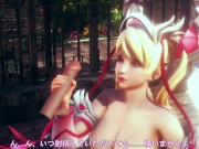 3D HENTAI OVERWATCH mercy jerking off your cock 14/16
