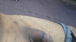 Tiny small cock sensual massage and solo masturbation
