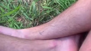 Horny at the riverside in the park 