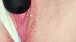 Milf cums with hot pink wand, slut