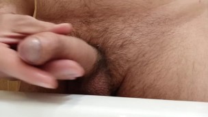 Pissing and lite masturbation.