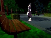 Обещанный Неверленд | Изабелла мастурбирует в общественном парке [3d хентай] 1/16