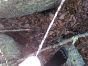Pissing in the woods
