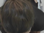 Fat Ass Latina gave me a BackSide Blowjob in thong and Jacket. 14/16